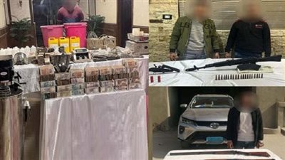 الداخلية تضبط أخطر تجار الكيف والسلاح في حملة عاصفة بالقاهرة