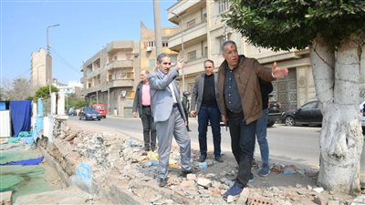 جولة مفاجئة لمحافظ الغربية لمتابعة مشروعات الرصف والتطوير بكفر الزيات