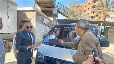 متابعة محطات الوقود ومواقف سيارات الأجرة بعد رفع أسعار الوقود ببنى مزار