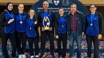 فريق تنس الطاولة بالزمالك يفوز بالبطولة العربية بالسعودية 