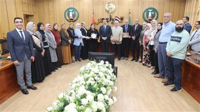 محافظ المنوفية يكرم مستشفى الحميات وأمراض الجهاز الهضمي بشبين الكوم