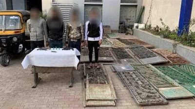 تفاصيل سقوط تشكيل عصابي تخصص في سرقة الأبواب الحديدية للمقابر في الغربية