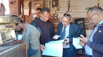 ضبط 102 مخالفة متنوعة و143 كيلو لحوم فاسدة فى حملات بالمنيا