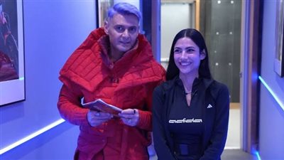 غرق هدى المفتي في بركة مياه «رامز جاب من الآخر» (صور)