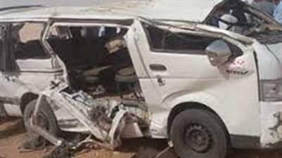 إصابة 8 أشخاص فى حادث انقلاب ميكروباص بالطريق الصحراوى الشرقى بالمنيا