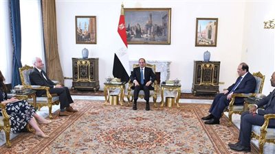 الرئيس السيسي يستقبل رئيس وكالة الاستخبارات المركزية الأمريكية