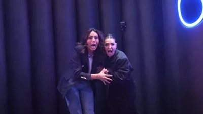 صراخ ورعب هبة الحسين ولبنى عبد العزيز في «رامز جاب من الآخر» (صور)