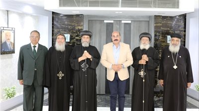 الكنيسة الأرثوذكسية تهنئ محافظ أسوان بمناسبة عيد الفطر