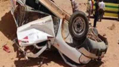 مصرع وإصابة 21 شخصا في حادث انقلاب سيارة ربع بأطفيح