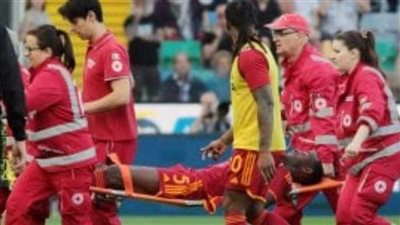 إلغاء مباراة روما وأودينيزى بعد إصابة نديكا بذبحة صدرية