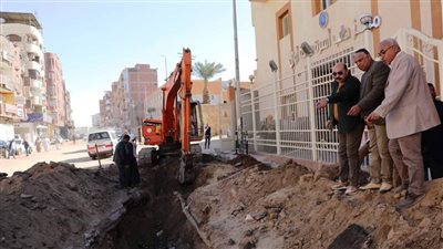 قريبا الانتهاء من مشروع إحلال وتجديد خطوط مياه الشرب بشارع كسر الحجر