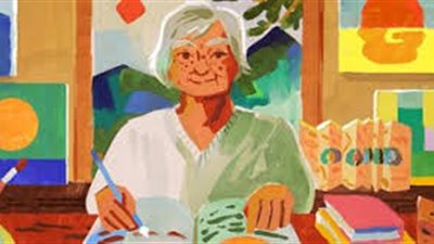 من هي إيتيل عدنان التي يحتفل بها جوجل؟ 