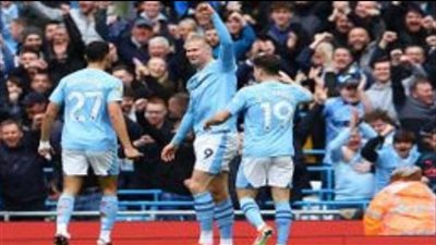 مانشستر سيتي يتصدر الدوري الإنجليزي باكتساح لوتون تاون 