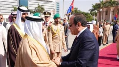 الرئيس السيسى يودّع ملك البحرين فى ختام زيارته لمصر
