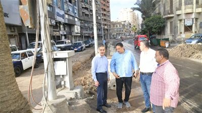  جولةمفاجئة لمحافظ الغربية لمتابعة رصف شارع النحاس بطنطا ومحور النعناعية بكفر الزيات