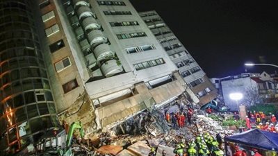 زلزال بقوة 6.1 ريختر يضرب تايوان