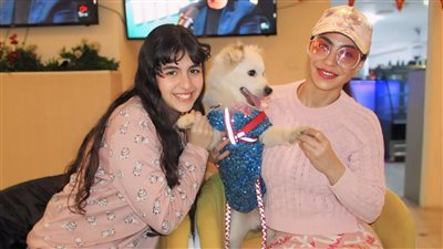 أحضرت له تورتة.. دوللي شاهين تحتفل بعيد ميلاد كلبها (صور)