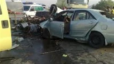 بالأسماء والعناوين.. مصرع وإصابة 8 أشخاص في حادث تصام بسوهاج