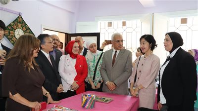 بالصور.. مدير تعليم القاهرة وسفير اليابان يفتتحان مدرسة الوحدة العربية للتربية الفكرية 