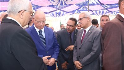 وزير التعليم ومحافظ القاهرة ومدير تعليم القاهرة المعرض السنوى الختامى للتعليم الفنى