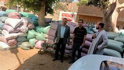 ضبط سيارة محملة بـ9 أطنان من محصول القمح دون ترخيص بالمنيا