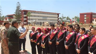 تفاصيل زيارة طلاب جامعة المنوفية لكلية الدفاع الجوي بالإسكندرية