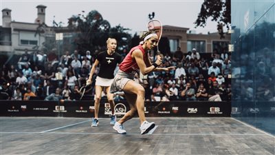 نتائج منافسات السيدات باليوم الثاني من بطولة «CIB» العالم للإسكواش بنادي بالم هيلز 