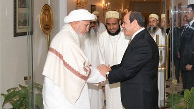 الرئيس السيسي يستقبل سلطان طائفة البهرة بالهند (صور)