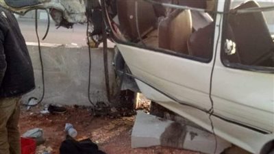إصابة 4 أشخاص في حادث تصادم سيارتين أعلى الطريق الدائري بالفيوم 