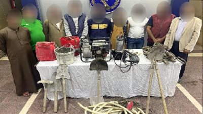 سقوط عصابة الحفر والتنقيب بحثًا عن الكنز المدفون في الشرقية