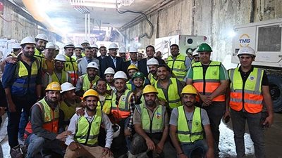 رئيس الوزراء يتفقد أعمال تنفيذ المرحلة الأولى من الخط الرابع لمترو الأنفاق|صور