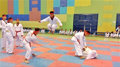 تربية رياضية جامعة المنيا تختتم أنشطتها في حضور رئيس الجامعة 