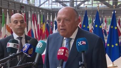 وزير الخارجية يؤكد رفض القاهرة محاولات إسرائيل عرقلة المساعدات إلى غزة 