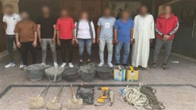 أمن القاهرة يضبط عصابة الحفر والتنقيب بحثا عن الآثار بالخليفة