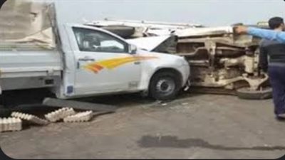 مصرع شخص في حادث تصادم أعلى طريق بالبساتين 