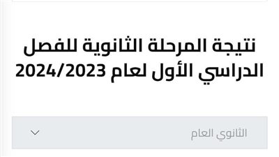 عاجل.. إعلان نتيجة الصفين الأول والثانى الثانوى بالجيزة 