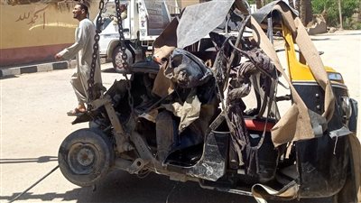 إصابة 2 في حادث تصادم توكتوك بسيارة في البدرشين