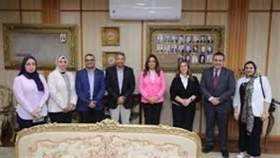 محافظ دمياط تستقبل وفد المفوضية السامية لشئون اللاجئين 