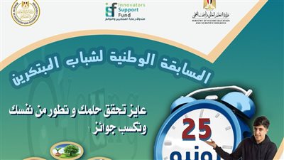 آخر موعد للتسجيل بالمسابقة الوطنية لشباب المبتكرين 