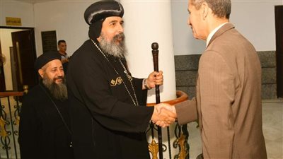 محافظ الغربية يستقبل الأنبا أغناطيوس للتهنئة بعيد الأضحى