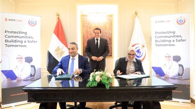 وزير الصحة يشهد توقيع بروتوكول تعاون مع شركة داتافلو الإماراتية