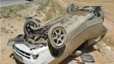 إصابة 4 أشخاص في حادث انقلاب سيارة بمدينة 6 أكتوبر