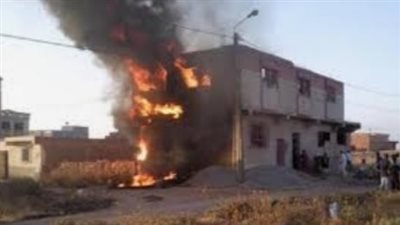 نشوب حريق داخل منزل بإحدى القرى بمركز اطسا بالفيوم 