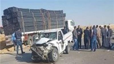 بالأسماء.. إصابة 11 عاما في حادث انقلاب سيارة ربع نقل بالمنيا