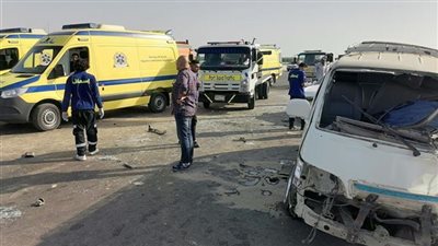 بالأسماء.. إصابة 11 شخصا فى حادث انقلاب سيارة غرب بورسعيد