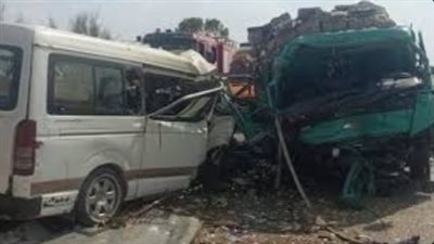 إصابة 13 شخصًا في حادث أليم أعلى طريق بالبحيرة.. كشف بالأسماء