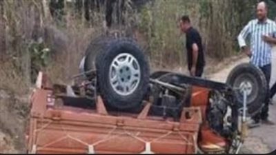 إصابة 4 أشخاص في انقلاب تروسيكل بترعة في الفيوم 