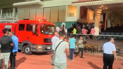 إلغاء مباراة سموحة وبيراميدز بسبب حريق أعمدة الإنارة