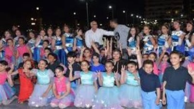 آلاف المواطنين يحتشدون بساحة مصر احتفالًا بذكري ثورة 30 يونيو ببورسعيد