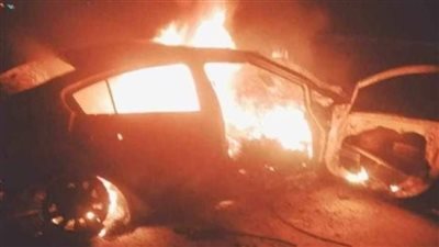 تفحم 4 سيارات في حريق هائل داخل جراج بالجيزة